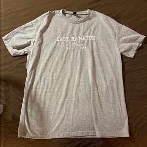 SHEIN Light Gray East Hampton Tee